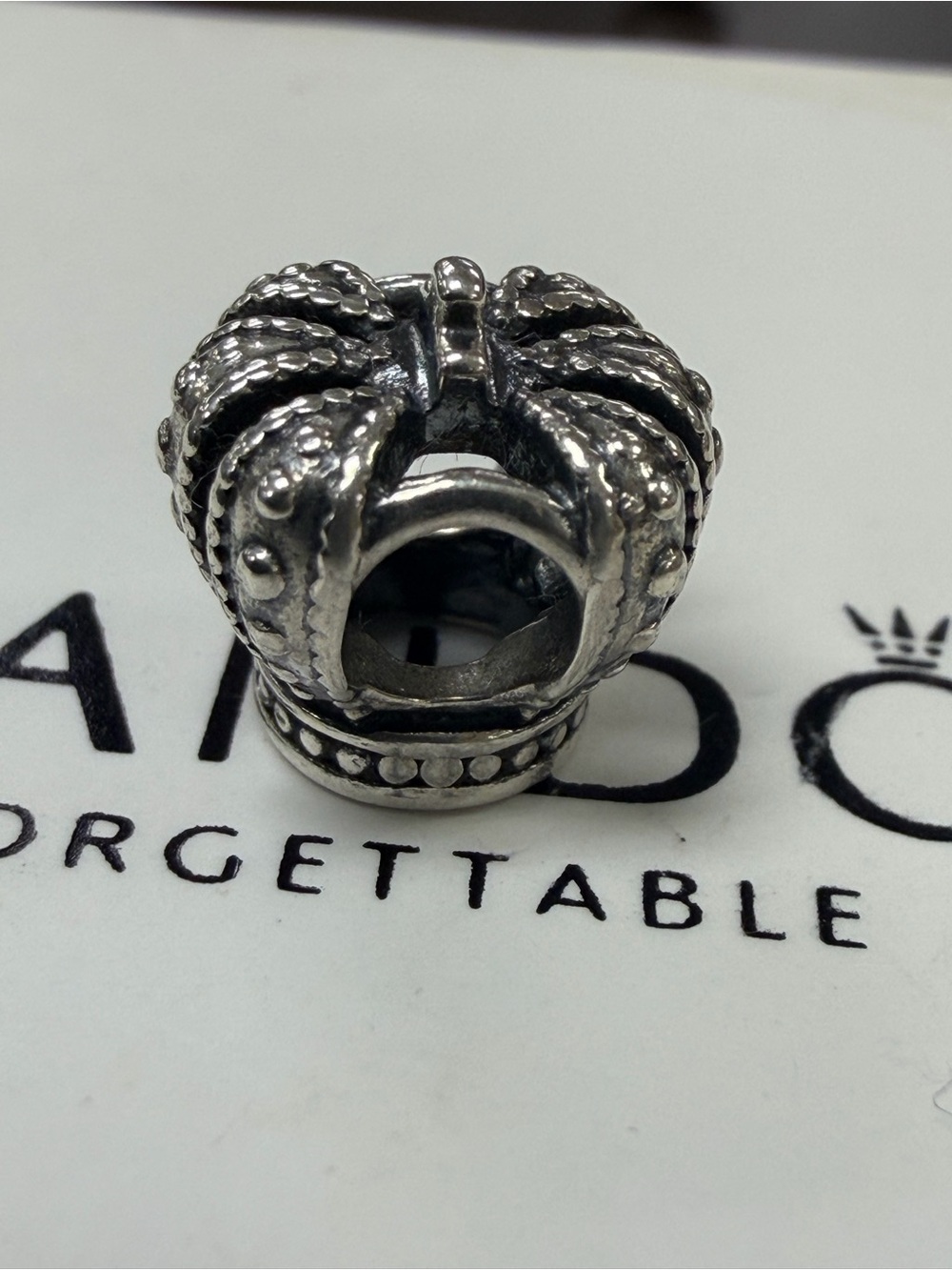 Authentic Pandora Royal Crown Charm Silver